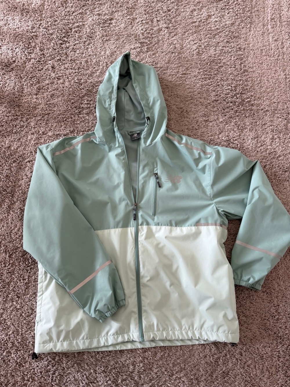 New Balance Light Mint Full-Zip Athletic Jacket